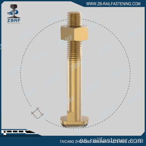 Perno de leva con tuerca hexagonal según NF F50-010